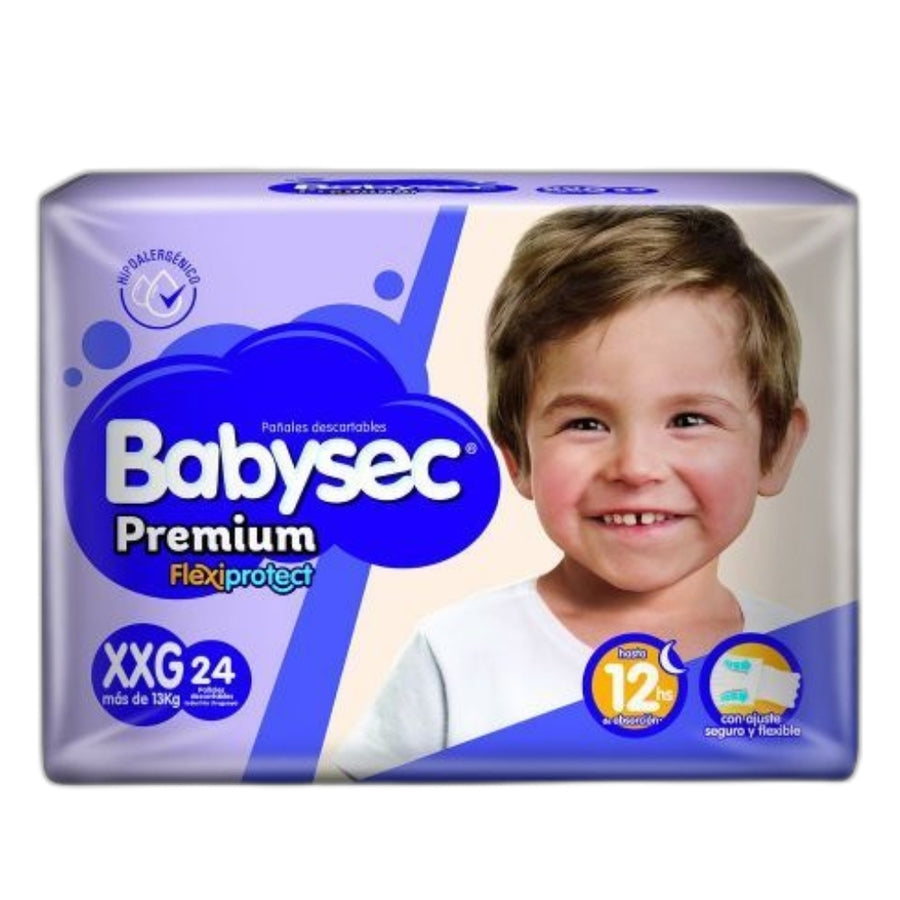 Pañales Babysec Premium XXG x24