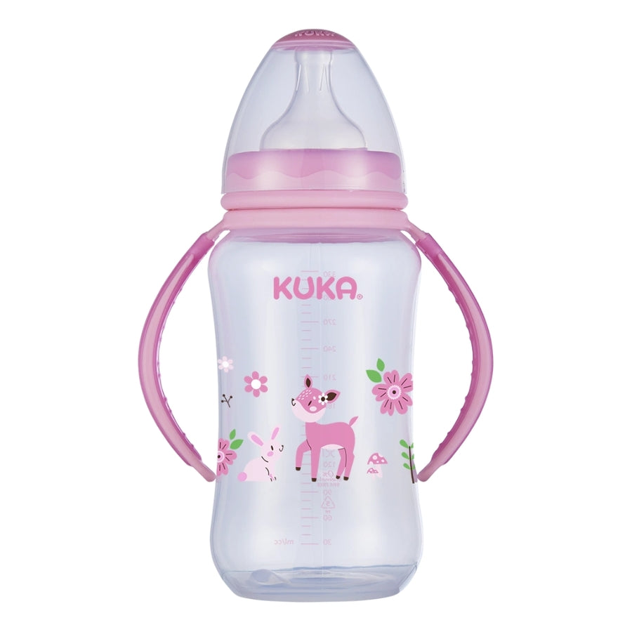 Mamadera Kuka asa desmontable natural 330ml rosa