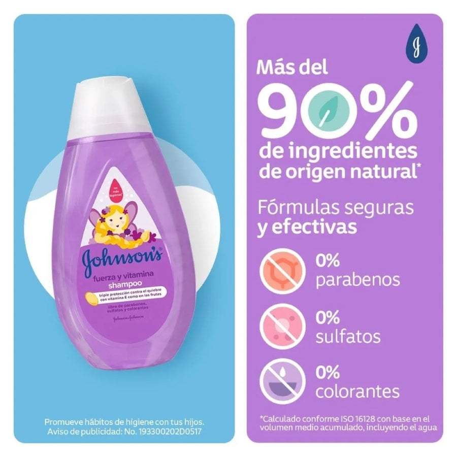 Shampoo Johnsons fuerza y vitaminas  200ml