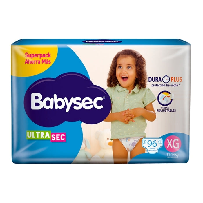 Pañales Babysec Ultra sec XG x96