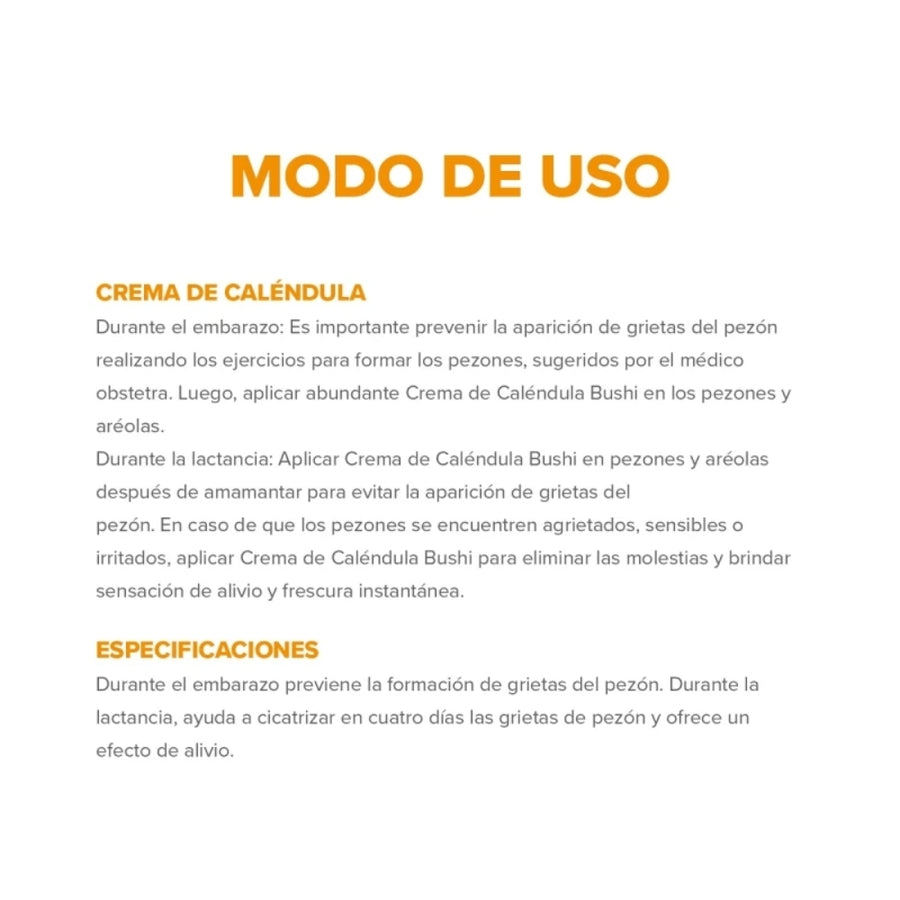 Crema Bushi de Calendula 50g.