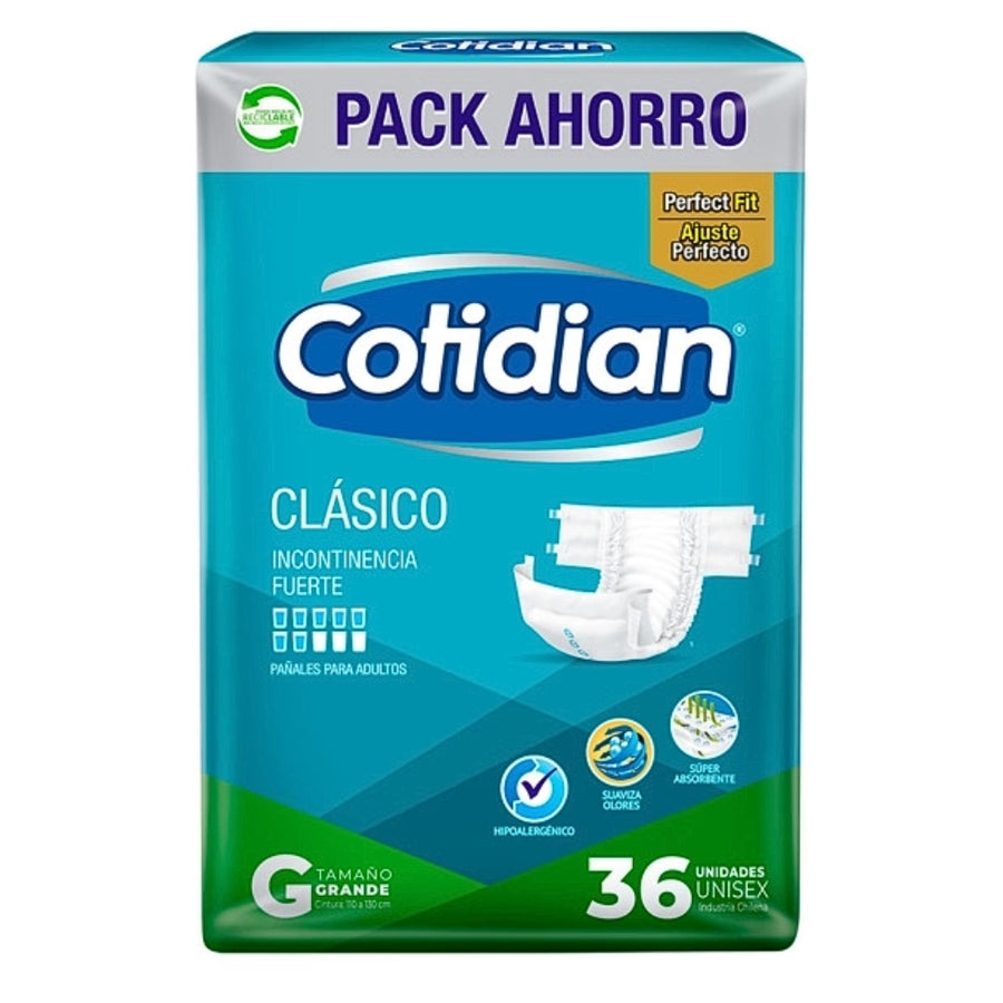 Pañales Cotidian Clásico G x36