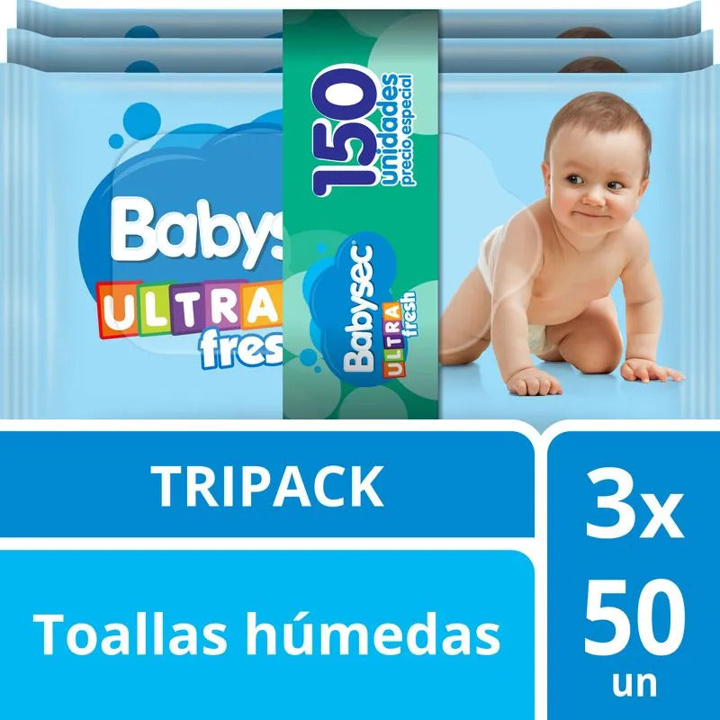 Toallitas humedas Babysec Ultra x150