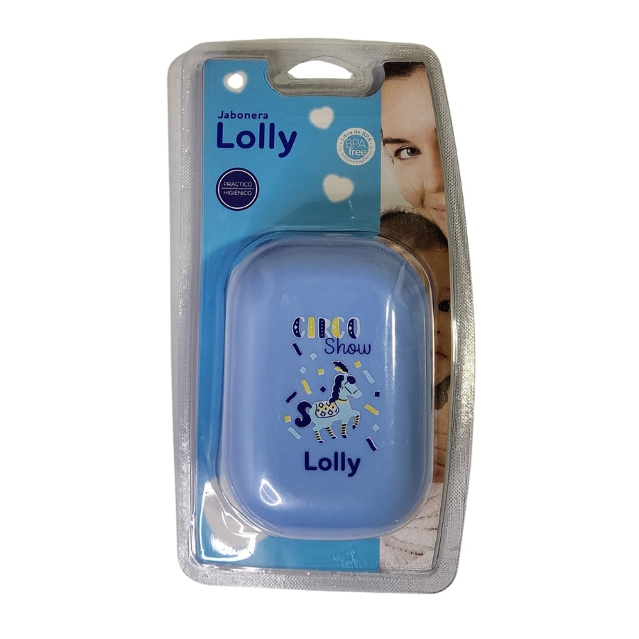 Jabonera Lolly circo azul