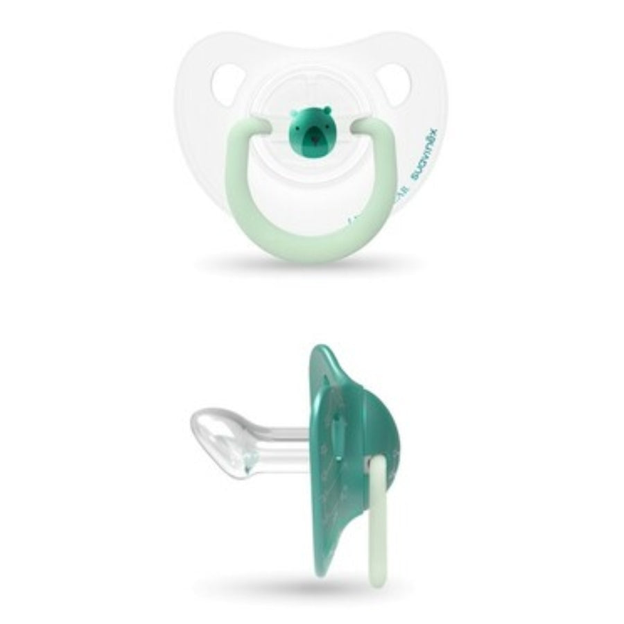 Chupetes Suavinex anatómico x2 0-6m oso verde
