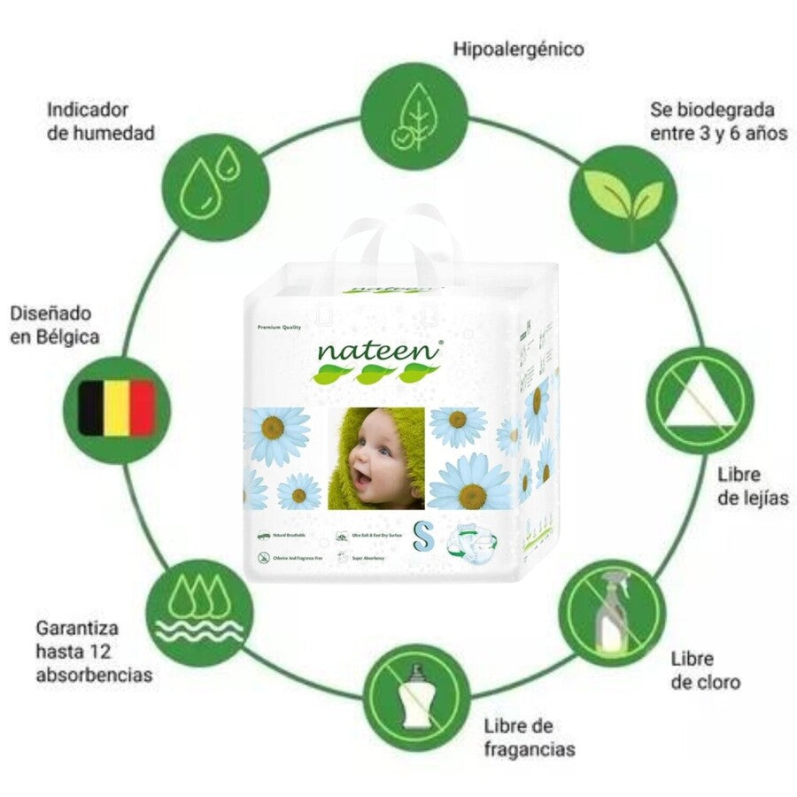 Pañales Nateen premium L x16