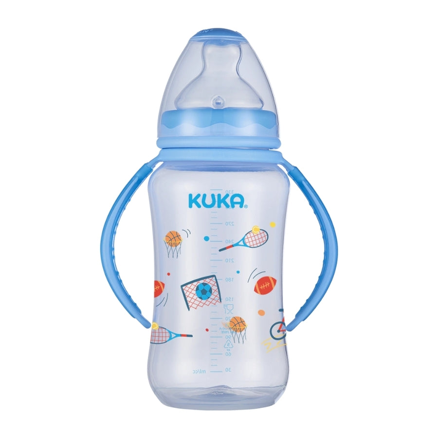 Mamadera Kuka asa desmontable anatómica 330ml azul