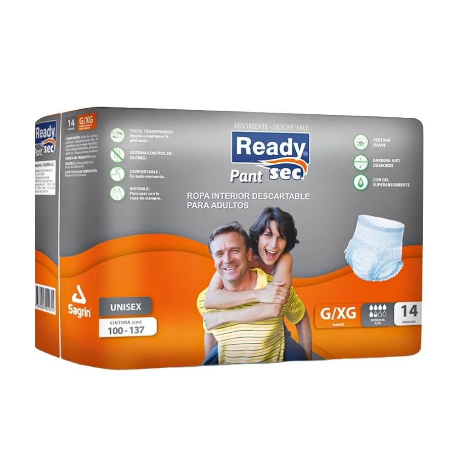 Pañales Ready pant G/XG x14