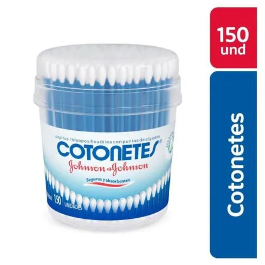 Cotonetes Johnsons en pote x150