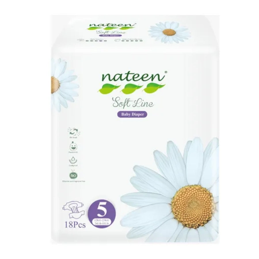 Pañales Nateen soft line 5 (XXG) x 18
