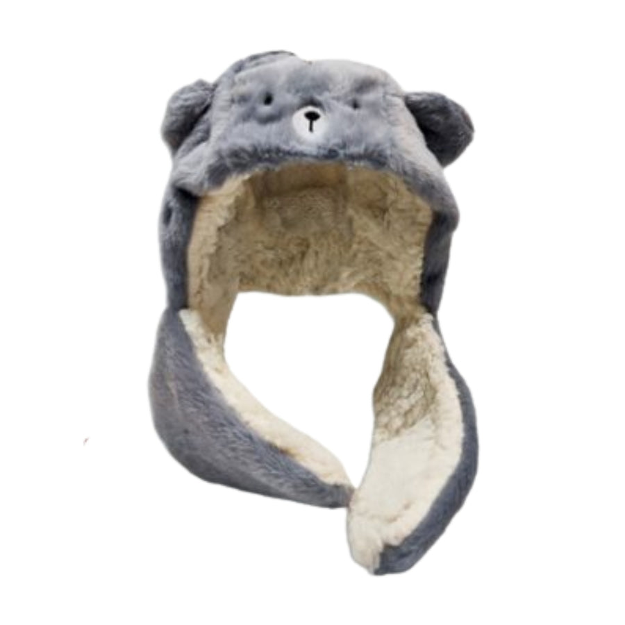 Gorro bufanda juvenil de peluche osito