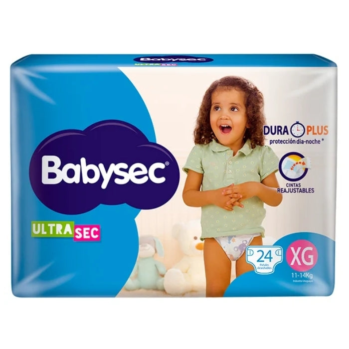 Pañales Babysec Ultra sec XG x24