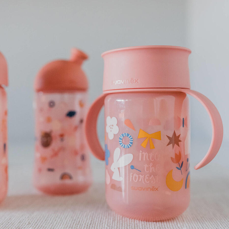 Vaso Suavinex 360º rosa