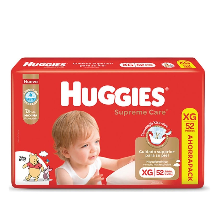 Pañales huggies supreme care XG *52