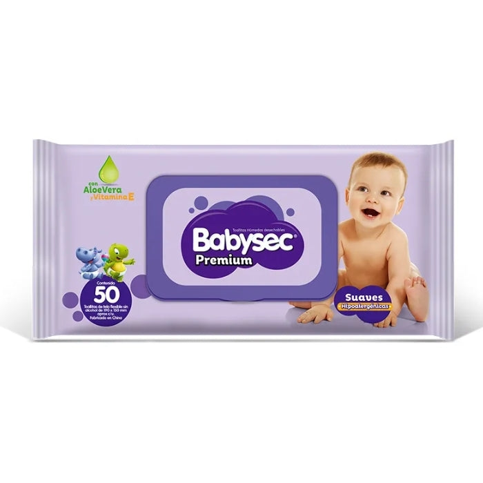 Toallitas humedas Babysec Premium x50