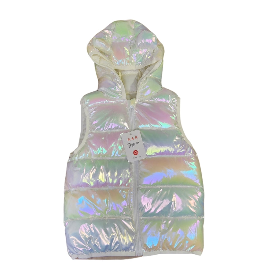 Chaleco puffer tornasolado