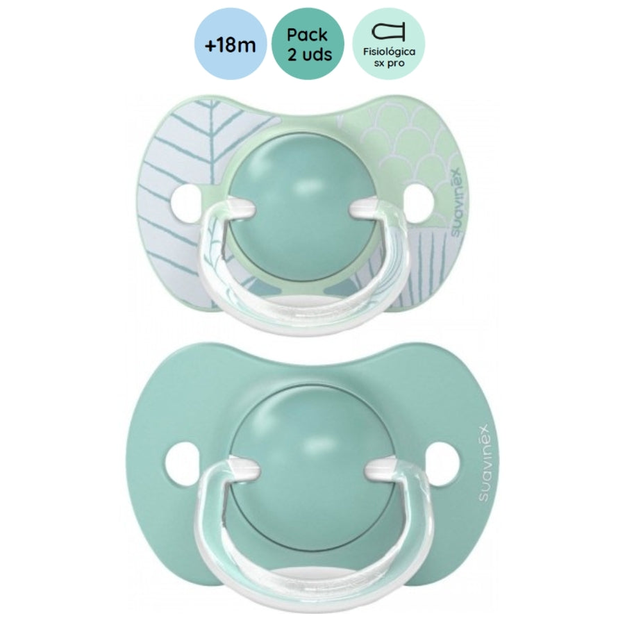 Set 2 Chupetes Sueños Simétricos SX PRO Verde18M Suavinex