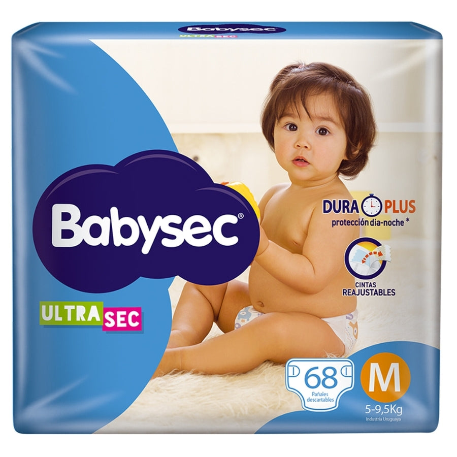 Pañales Babysec Ultra sec M x68