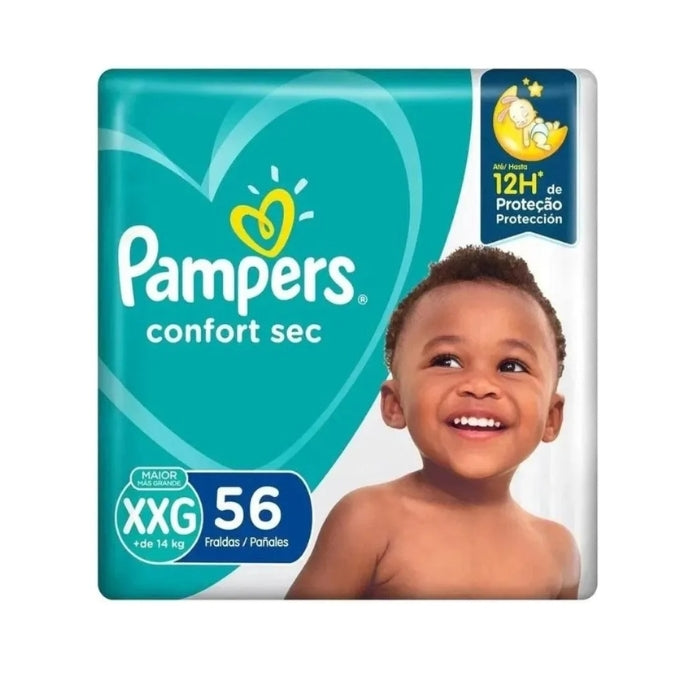 Pañales Pampers confort sec XXG x56