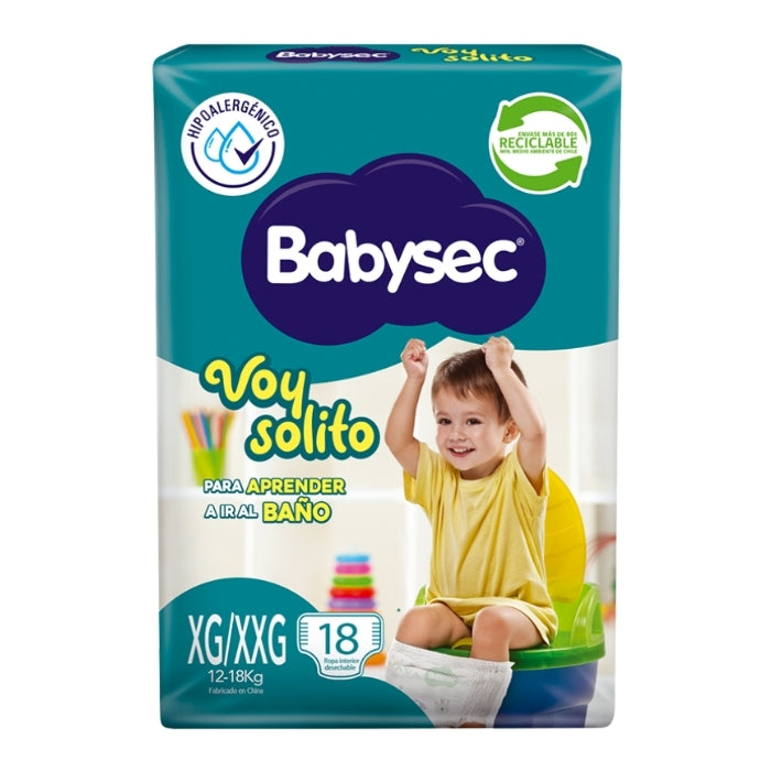 Pañales Babysec Voy solito XG/XXG x18