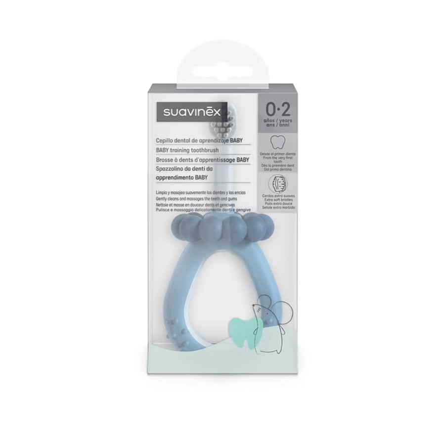 Cepillos dental de aprendizaje Suavinex 0-2 años azul