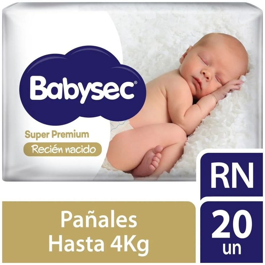 Pañales Babysec recién nacido x20