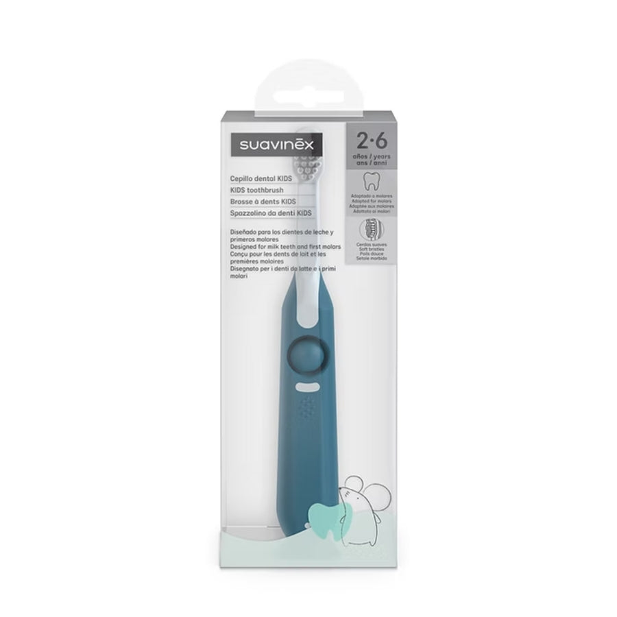 Cepillo dental Suavinex Kids 2 a 6 años azul