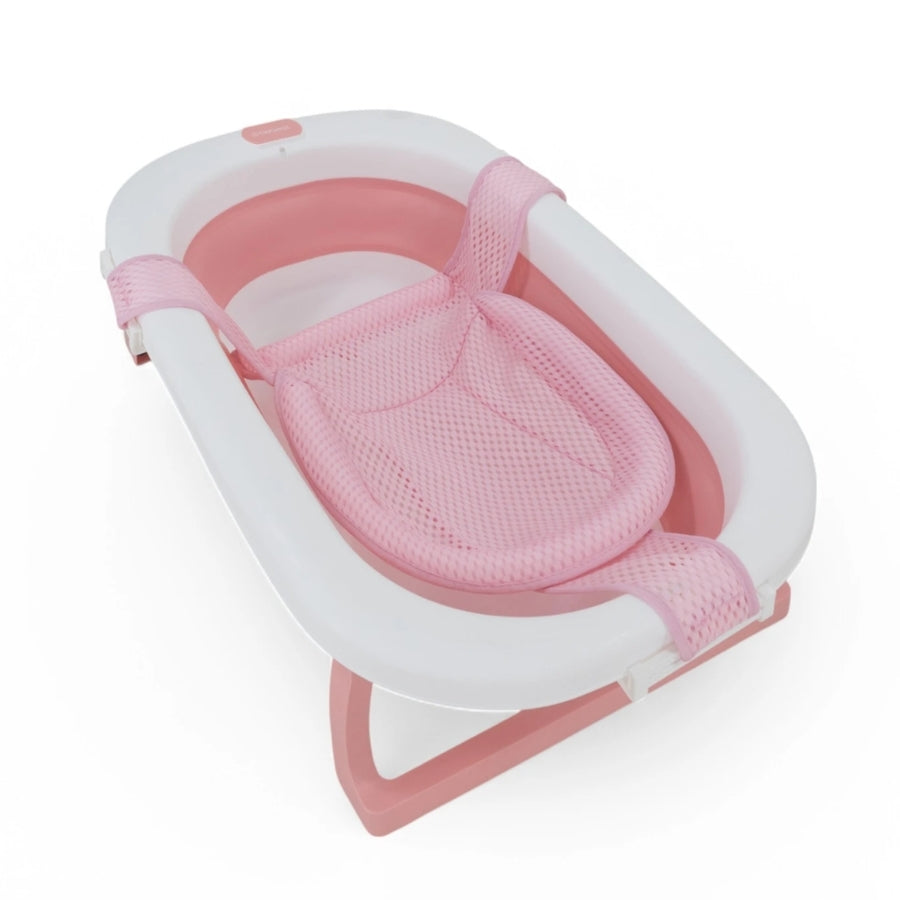 Bañera Plegable con Almohadon y Reductor Rosa Bebesit