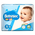 Pañales Babysec Ultra sec G x60