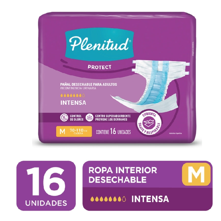 Pañales Plenitud Adulto Protect M x16