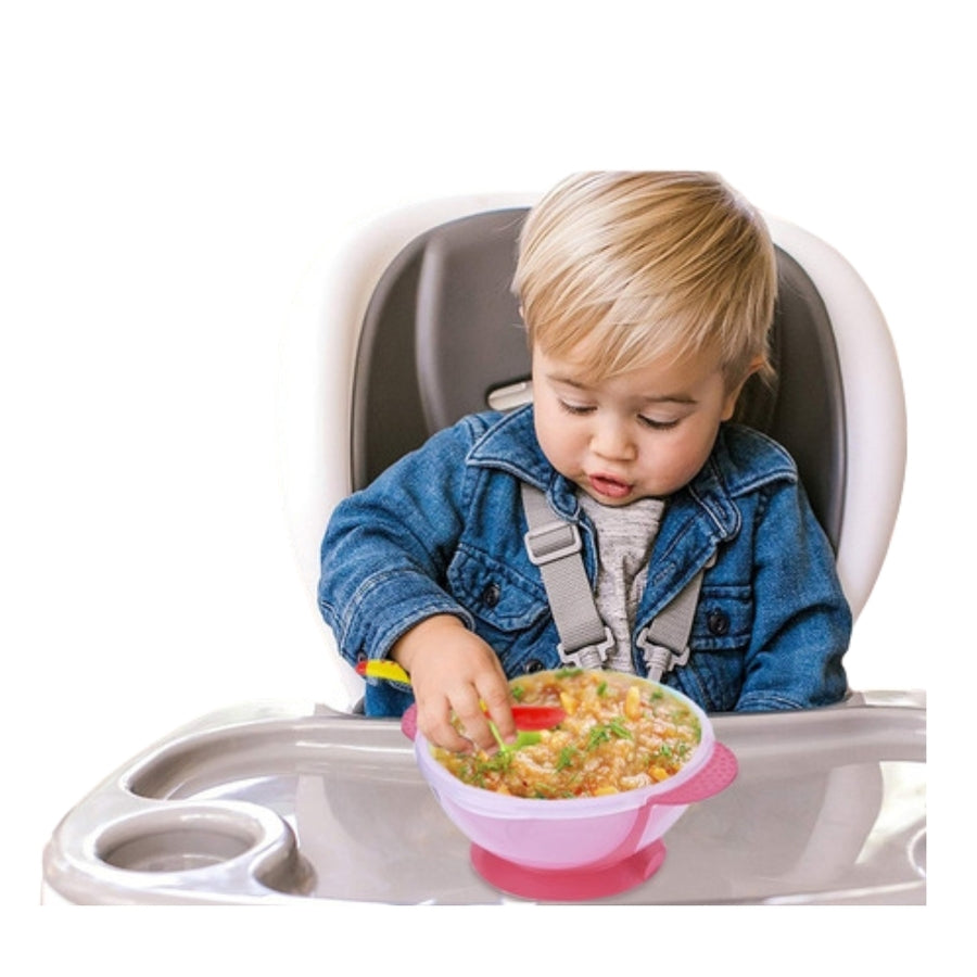 Bowl Plato Con Cuchara Y Base Adherible Baby Love