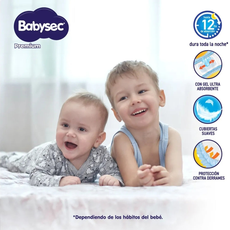 Pañales Babysec Premium XG x96