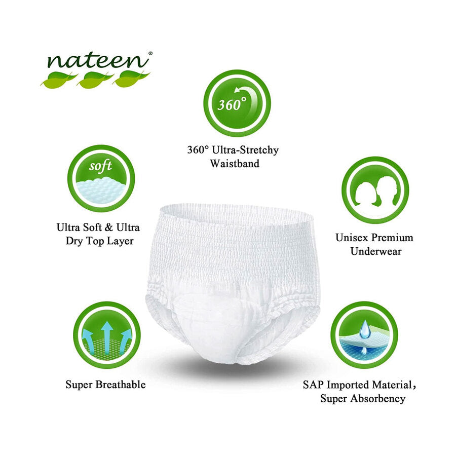 Pañales Nateen Hospen pants adultos XL X10