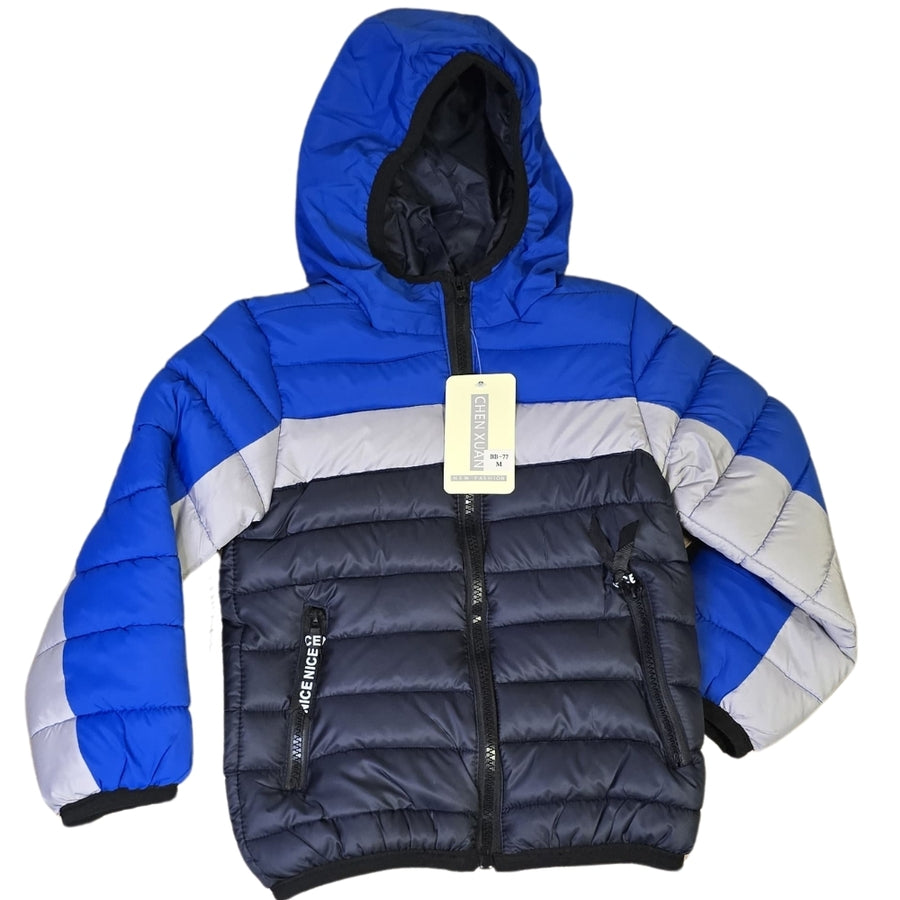 Campera puffer con corderito para niños