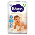 Pañales Babysec Super Premium M x96