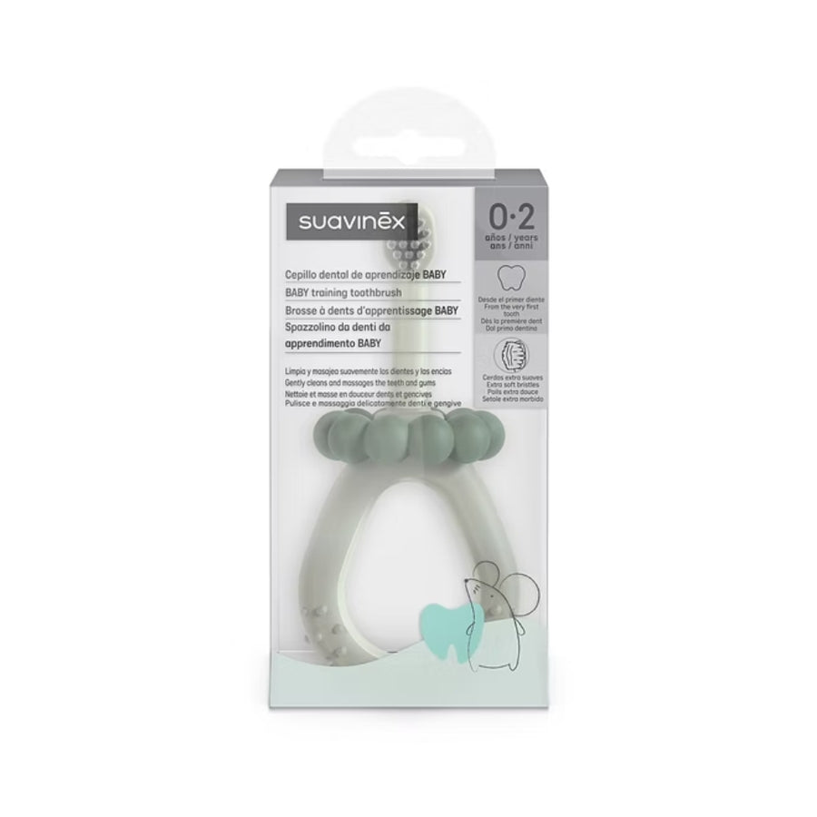 Cepillos dental de aprendizaje Suavinex 0-2 años verde