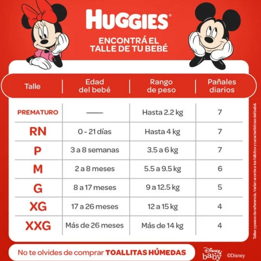 Pañales huggies protec plus M *68