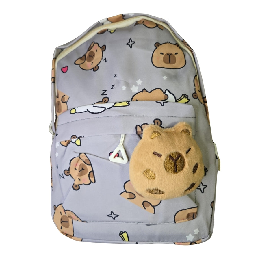 Mochila de capibara mediana con pin