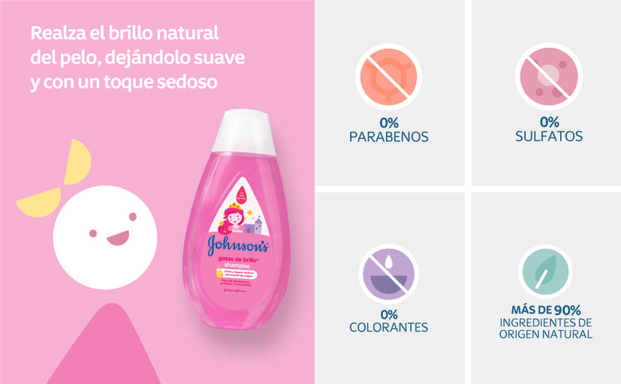 Shampoo Johnsons gotas de brillo 200ml