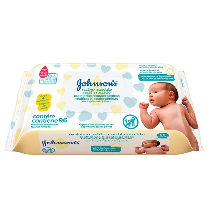 Toallitas humedas Johnsons recien nacido x96