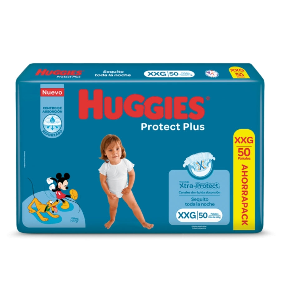 Pañales huggies protec plus XXG *50