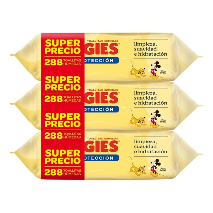 Toallitas humedas huggies triple proteccion 288 unid