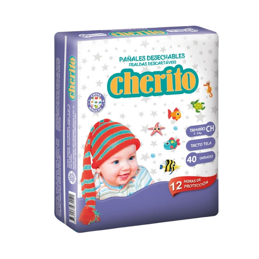 Pañales  Cherito talle CH x40