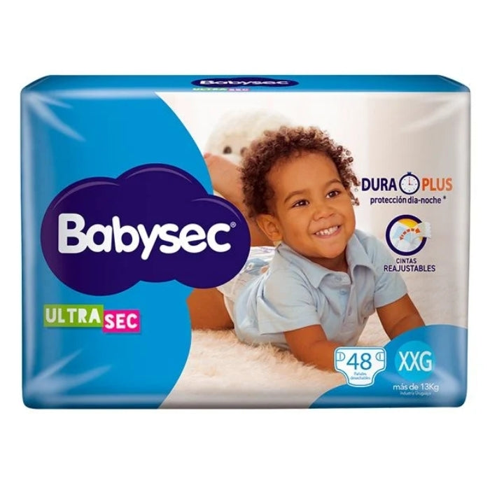 Pañales Babysec Ultra sec XXG x48