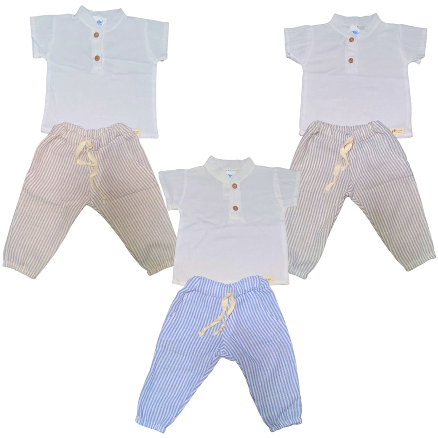 Conjunto de lino niño