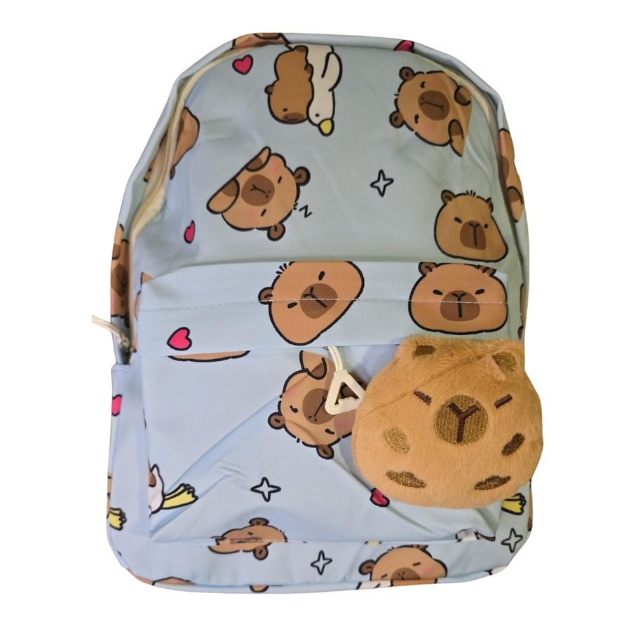 Mochila de capibara mediana con pin