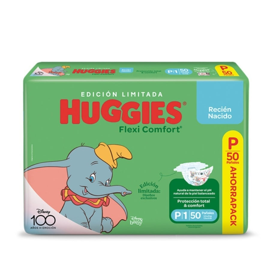 Pañales huggies Flexi Comfort P *50 Unidades