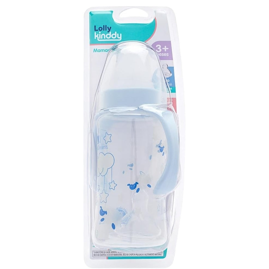 Mamadera Lolly dreams boca ancha azul tetina anatomica 350ml