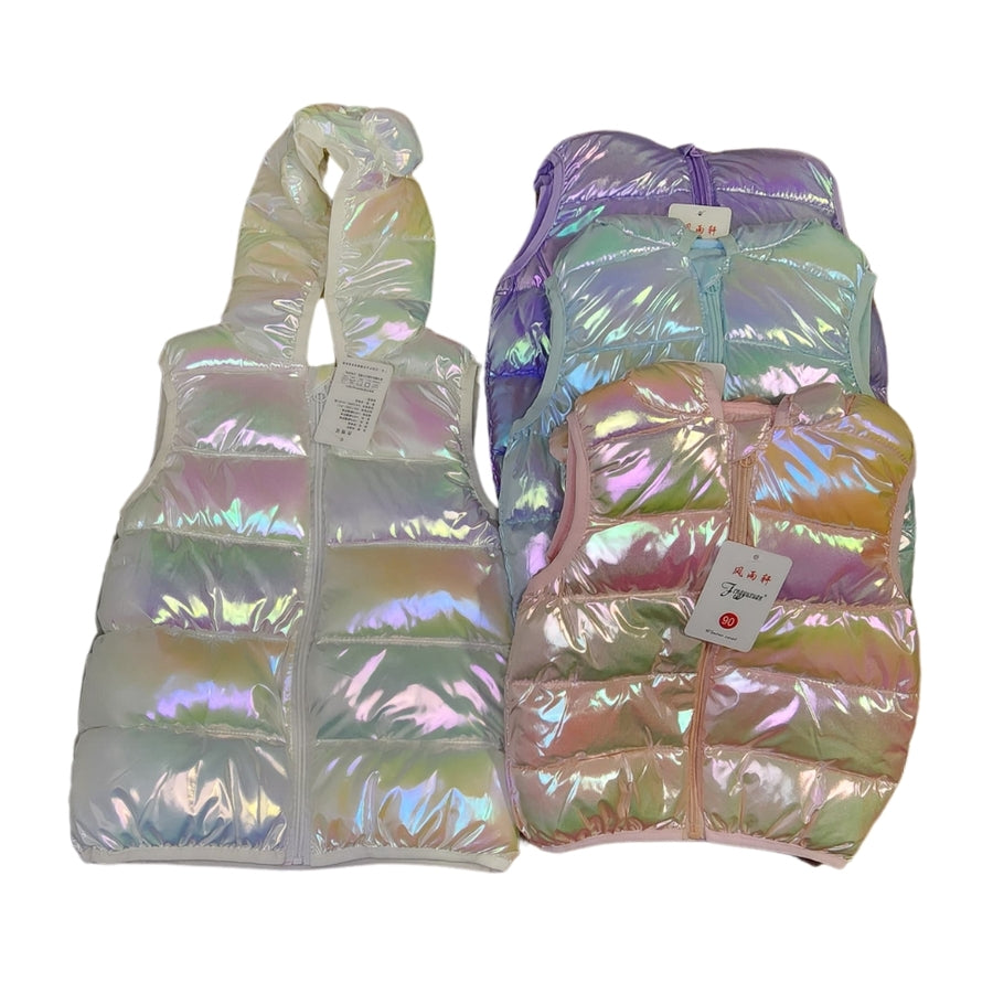 Chaleco puffer tornasolado