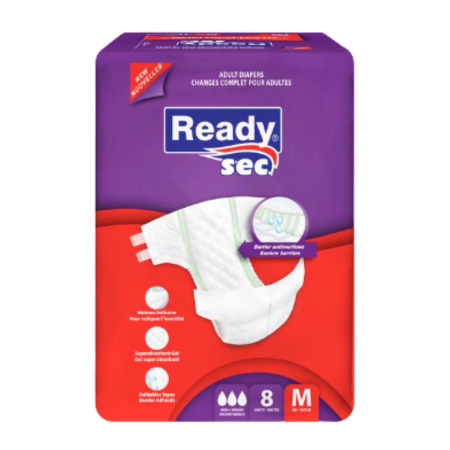 Pañales Ready sec M x8